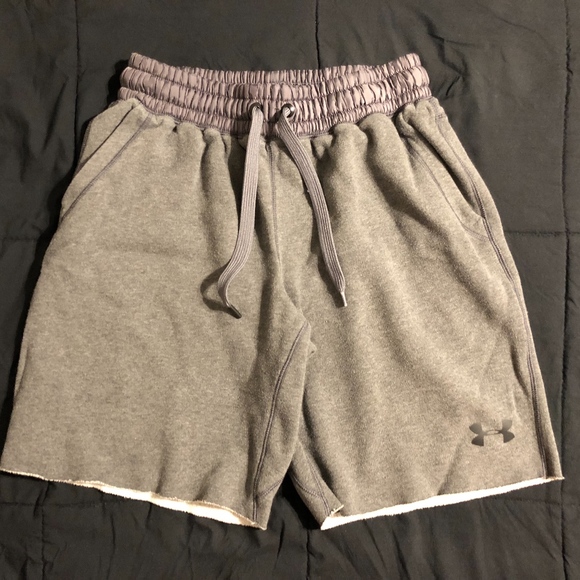 under armour cut off sweat shorts